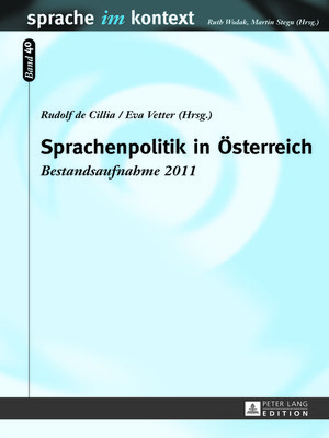 cover image of Sprachenpolitik in Österreich